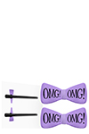 Double Dare OMG! Hair Up Bow Pin Purple - Double Dare заколки для фиксации волос в цвете "Лавандовый"
